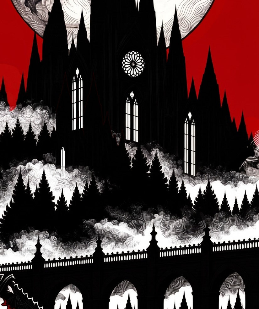 The cathedral, close-up from VESPER OF BLOOD concept artwork